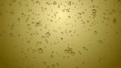 Gold champagne bubbles. Ideal to use for Christmas, celebration and party videos Stock Footage