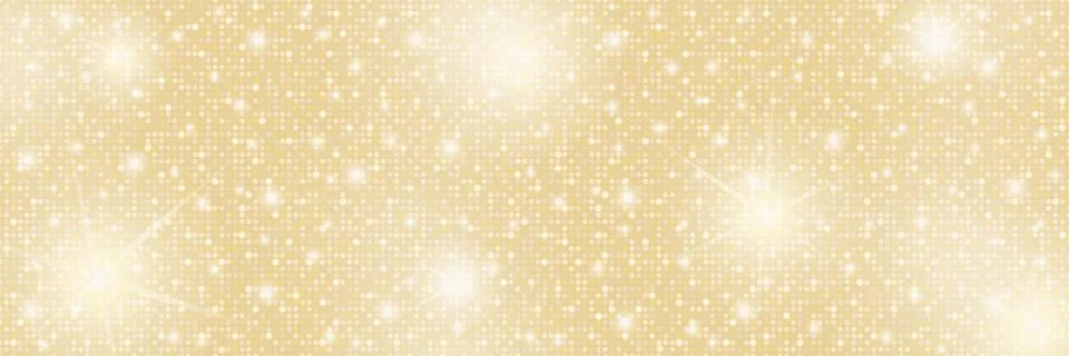 Gold champagne glitter gradient background. Circles shiny disco retro luxury Stock-Illustration