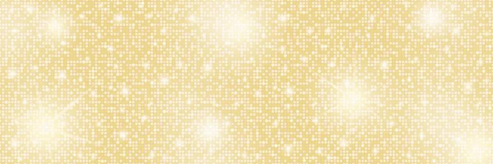 Gold champagne glitter gradient background. Circles shiny disco retro luxury Stock-Illustration