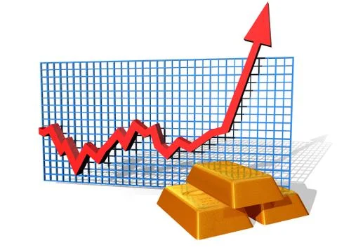 Gold chart Stock Illustration
