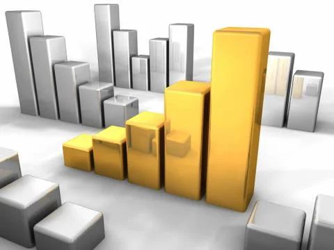 Gold chart Stock Illustration