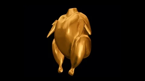 Gold  chicken Stock Footage 94570817