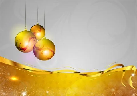Gold christmas background Stock Illustration