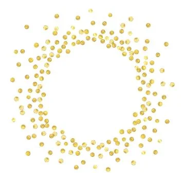Gold circle new Stock Illustration