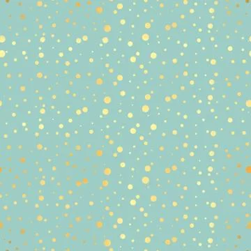 Gold circle seamless pattern. Abstract gold geometric modern background. Vect Stock Illustration