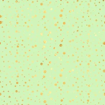 Gold circle seamless pattern. Abstract gold geometric modern background.Gold Stock Illustration