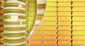 Gold circles background, loop HD Footage
