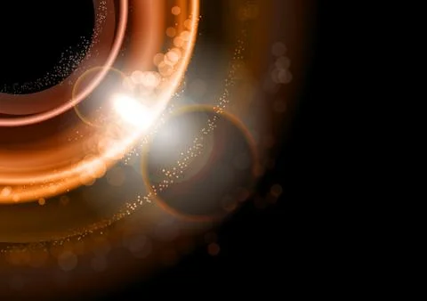 Gold circles Illustrazione stock