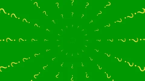 Gold circles question mark green Video stock 241321592