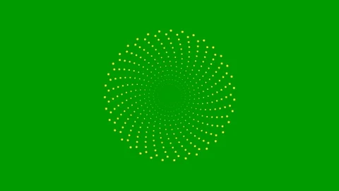 Gold circles spin green Stock Footage 229769865