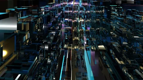 Gold-city-hdloop 動画素材 145987929