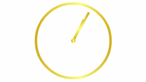 Gold clock white Stock Footage 165363472