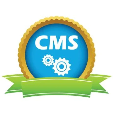 Gold cms logo Stock-Illustration