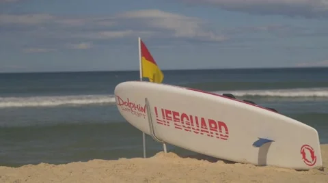 Gold Coast Beach Scene Stock Footage 68566936