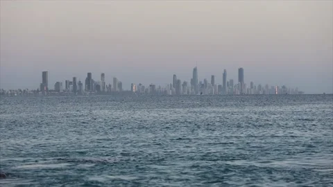 Gold Coast skyline Stock Footage 239798605