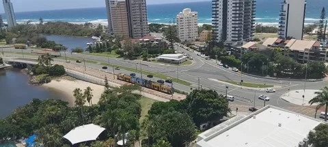 Gold Coast Tram Stock Footage 314802867