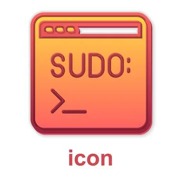 Gold Code terminal icon isolated on white background. Browser window with com Stock Illustration