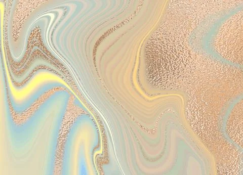 Gold coffee marble design. A beautiful combination of pastel brown marble and Stock Illustration