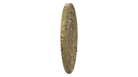 Gold coin. 3D render Stock Footage 203188286