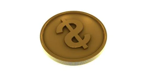 Gold coin dollar 3D Model