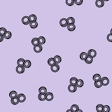 Gold coin falling line vector seamless pattern イラスト素材