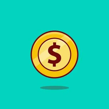 Gold Coin Game Stock Illustration