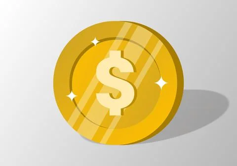 Gold coin Stockillustratie