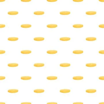 Gold coin pattern forming seamless financial background Stock Illustration