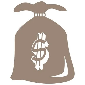 Gold Coin Stack Dollar Symbol Stock Illustration