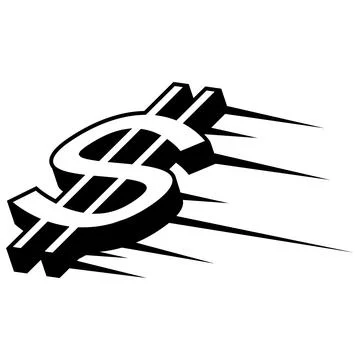 Gold Coin Stack Dollar Symbol Stock Illustration