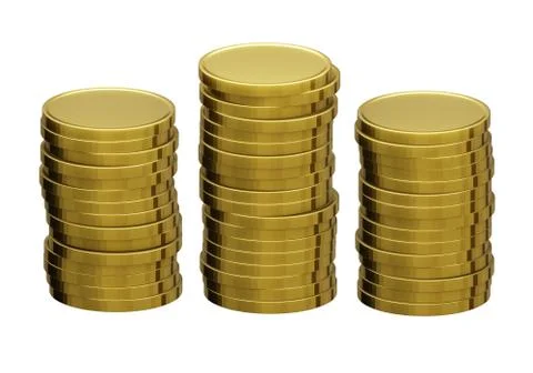 Gold coin stack 스톡 일러스트