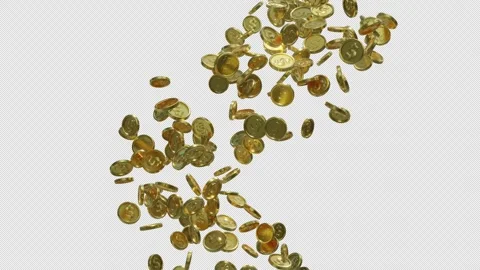 Gold Coin twirl 스톡 동영상 280120366