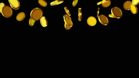 Gold Coins constructing a globe Stock-Footage 134522742