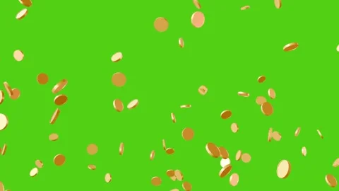 Gold coins explosion and spinning animation. Vidéo 337016929
