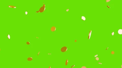 Gold coins explosion and spinning animation. Vidéo 337016969