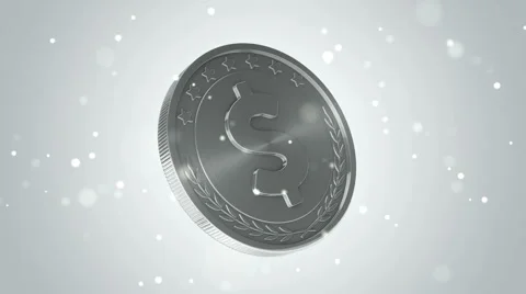 Gold coins falling Stock Footage 54923490