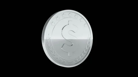 Gold coins falling Stock Footage 54923609