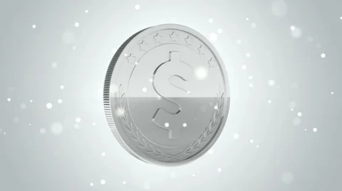 Gold coins falling Stock Footage 54923668