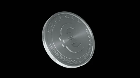 Gold coins falling Stock Footage 54923834