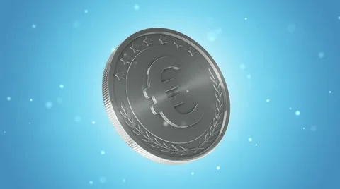 Gold coins falling Stock Footage 54923983