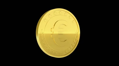 Gold coins falling Stock Footage 54924054