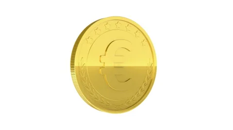 Gold coins falling Stock Footage 54924141