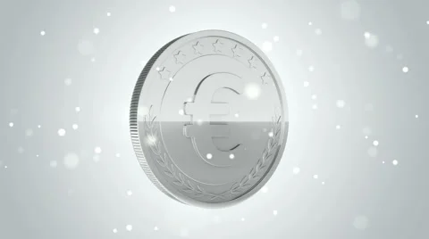 Gold coins falling Stock Footage 54924219