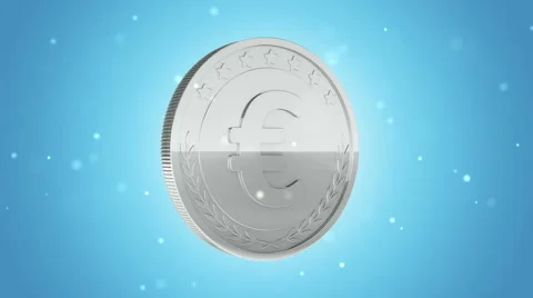 Gold coins falling Stock Footage 54924229