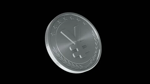 Gold coins falling Stock Footage 54924375