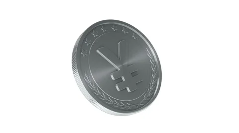 Gold coins falling Stock Footage 54924393