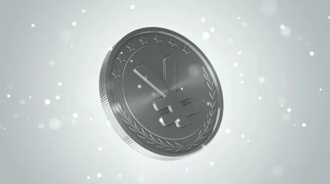 Gold coins falling Stock Footage 54924424