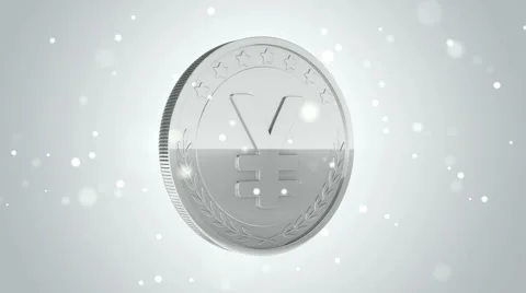 Gold coins falling Stock Footage 54924632