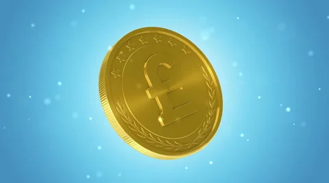 Gold coins falling Stock Footage 54924882