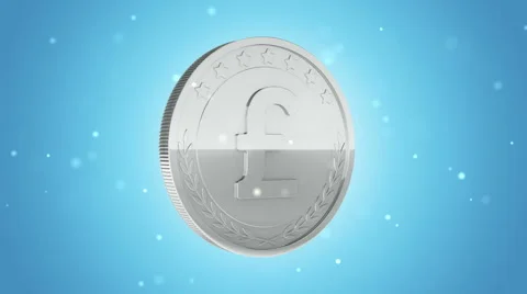 Gold coins falling Stock Footage 54925281